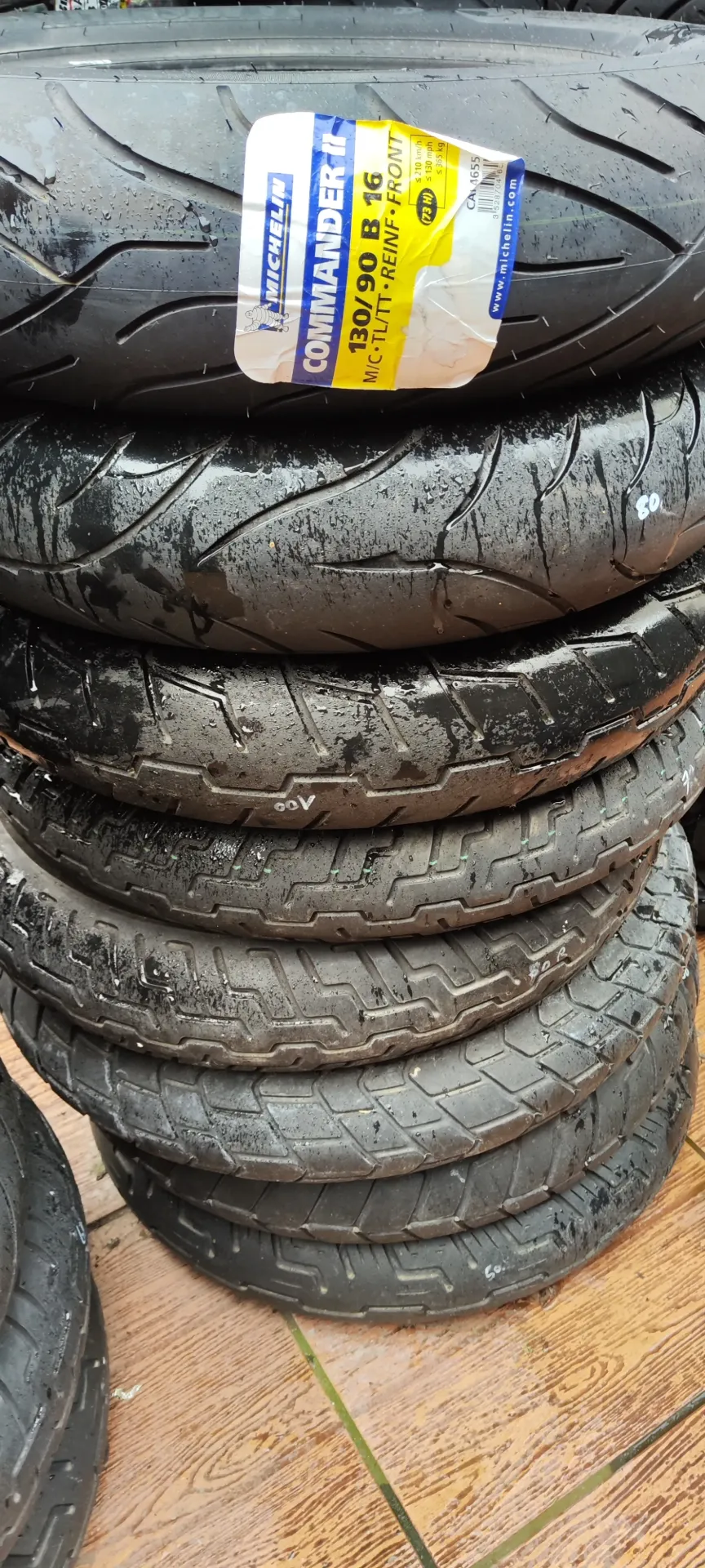 [20260418_001] Pneus Moto 130/90R16 - 130/90B16 - 130/90-16 Avant et Arrière